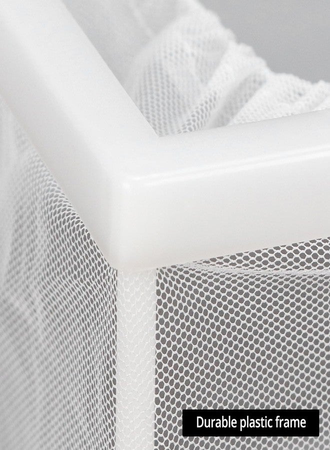 QWORK Fish Tank Breeder Net Mesh with Plastic Frame, 10.3 x 5.9 x 5.9 Inches, Soft Polyester Net, Suction Cups for Installation, 2 Pcs - Image 5